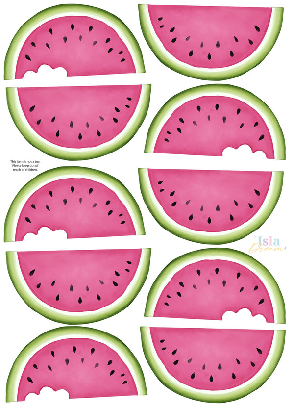 Cute Fruit Watermelon Wall Decals