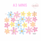 Spring Fling Pastel Flower Wall Decals - A3 & A2