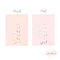 Boho Seagrass Print - Peach & Pink