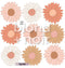 Boho Daisy Chain Florals - Fabric wall decals - Isla Dream Prints