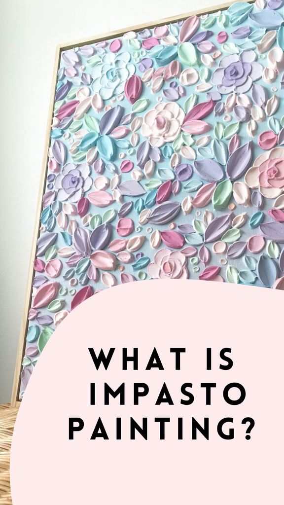 Textured florals- impasto art for beginners!