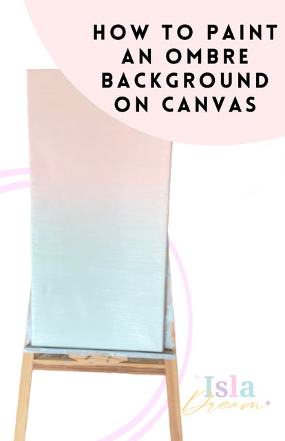 How to paint an ombré/ gradient background on canvas with acrylics.