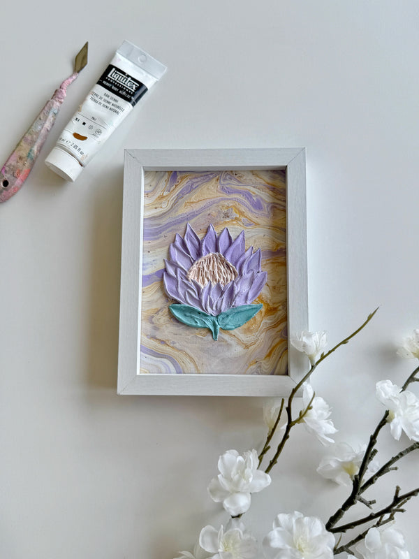 ‘Its raining protea’ -Original Textured Artwork