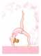 Gymnastics girls and quote print- pink