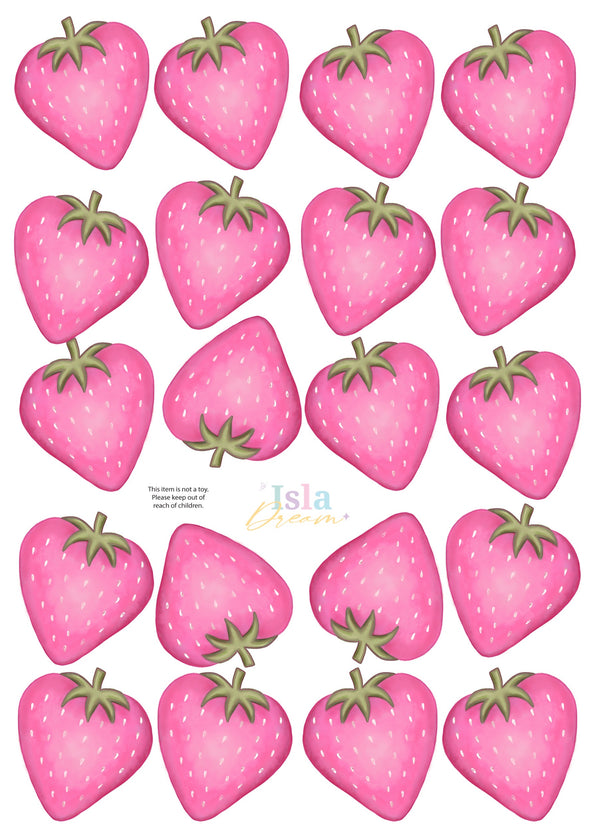 Cute Fruit Strawberry Wall Decals