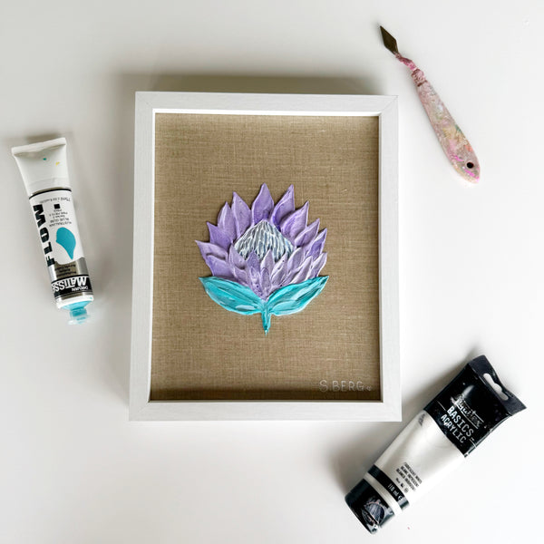 ‘Lavender Haze’ -Original Textured Artwork On linen