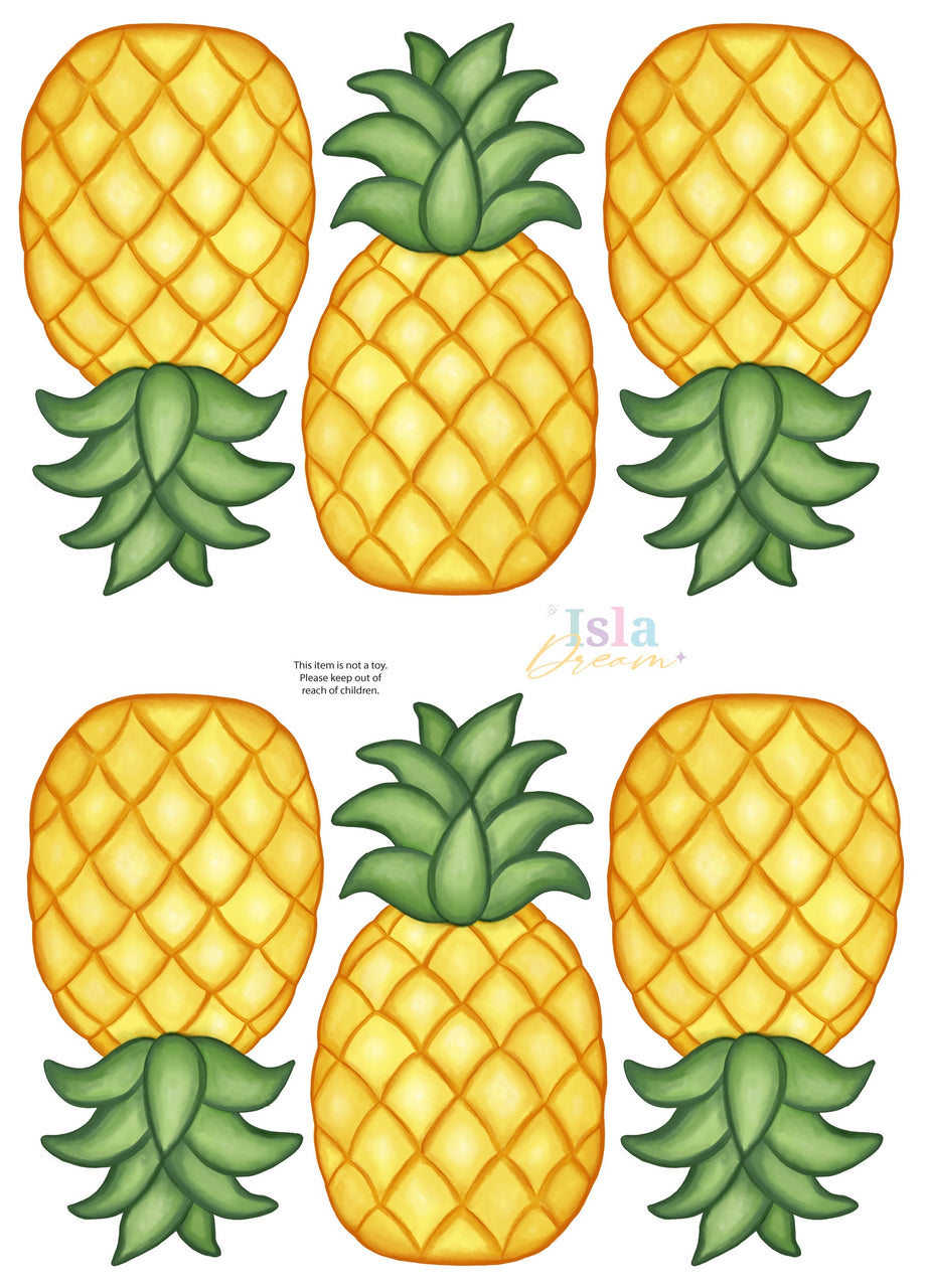 Cute Fruit Pineapple Wall Decals