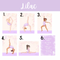 Gymnastics girls and quote print- Lilac