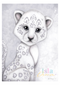 Prince the Snow Leopard Print - Pink & Grey