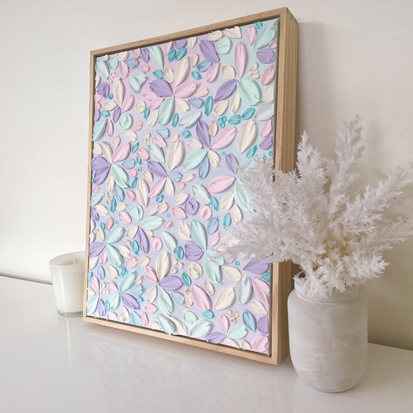 ‘Lilac Love’- Original Textured Artwork On Canvas