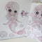 ‘Jewel The mermaid’ Fabric Wall Decals A4 & A3 - Isla Dream Prints