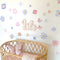 Posy flowers- Fabric Wall Decals- two colours! - Isla Dream Prints