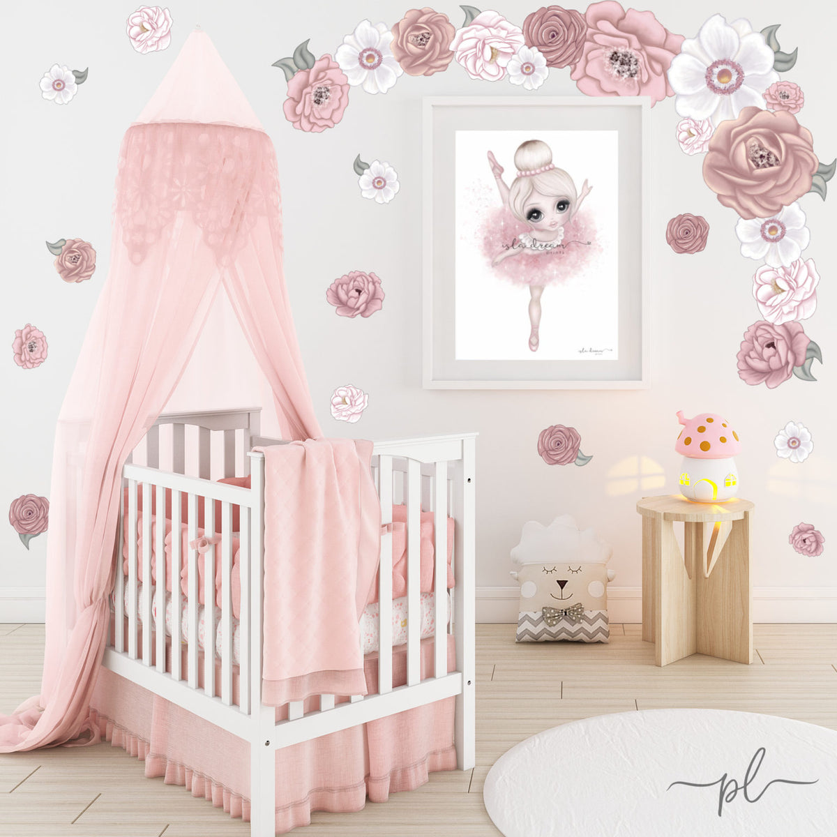 The Flower Box Wall Decals Chantilly Isla Dream Prints