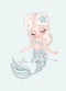 Jasmine the mermaid print - Isla Dream Prints