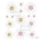 The flower box- ‘Dijon daisies’ Fabric Wall Decals - Isla Dream Prints
