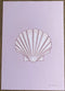 Seconds SALE - A3 Shell print, lilac background - Isla Dream Prints
