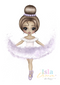 Ariana the Ballerina Print - Lilac