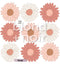 Boho Daisy Chain Florals - Fabric wall decals - Isla Dream Prints