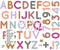 Alphabet & Numbers fabric wall decals- multiple colours available - Isla Dream Prints