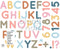 Alphabet & Numbers fabric wall decals- multiple colours available - Isla Dream Prints