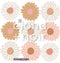 Boho Daisy Chain Florals - Fabric wall decals - Isla Dream Prints