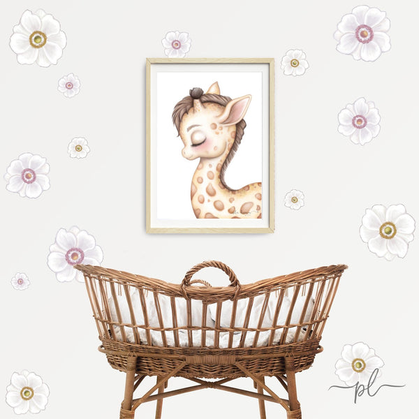 The flower box- ‘Dijon daisies’ Fabric Wall Decals - Isla Dream Prints