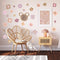 Posy flowers- Fabric Wall Decals- two colours! - Isla Dream Prints