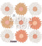 Boho Daisy Chain Florals - Fabric wall decals - Isla Dream Prints