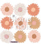 Boho Daisy Chain Florals - Fabric wall decals - Isla Dream Prints